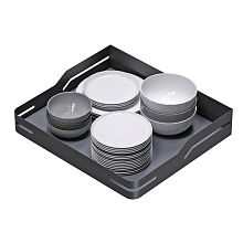 Корзина-органайзер для посуды графит W-500 мм Eco 1/1