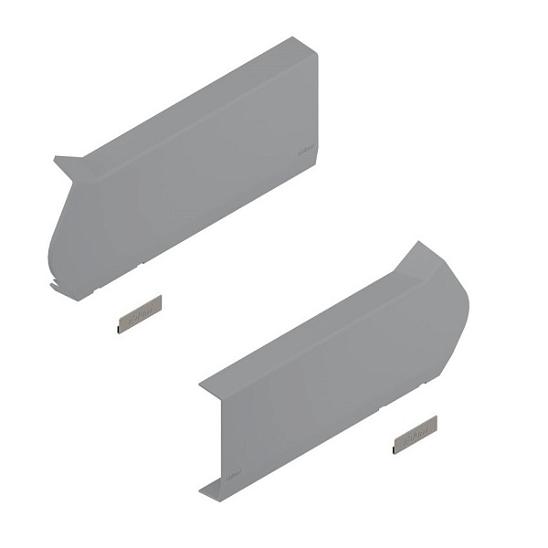Комплект заглушек Aventos HF серый с лого Blum 1/20