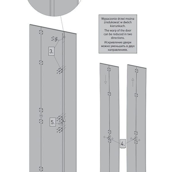 Стяжка-выпрямитель для дверей 16-22 мм GTV