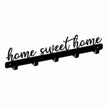 Вешалка Home Sweet Home WS15 структурный черный 480 мм Gamet