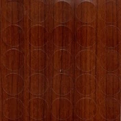Заглушка d-14мм самоклеющаяся орех карваджо 842 (25шт/лист) (1/50)