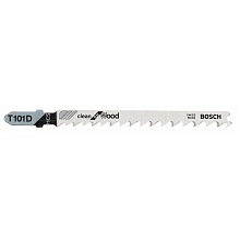 Пилка для лобзика T101D прямой чистый рез HCS Bosch 1/25