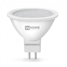 Лампа LED 8W GU5.3 3000K 230V теплый IN HOME 1/1