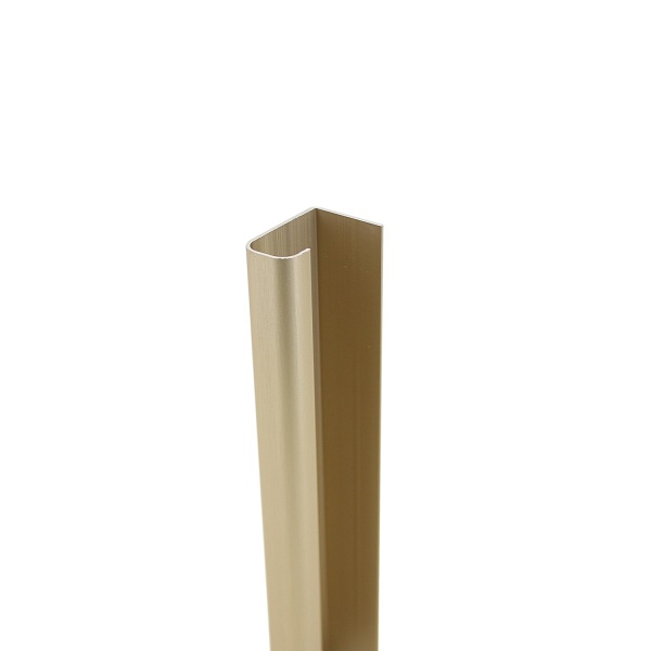 Профиль-ручка вертикальная 18-19 мм Золото Браш 2600 мм