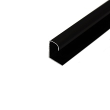 Профиль-ручка вертикальная 18-19 мм Черный Браш 2600 мм