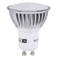 Лампа LED 5W GU10 3000K 230V теплый IEK 1/1