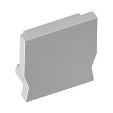 Заглушка для алюминиевого профиля накладного GLAXMNKW серебро GTV 1/10