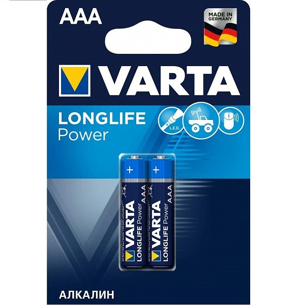 Элемент питания LR03 (ААА) Longlife Power/High Energy 4903 BL2 Varta 1/1